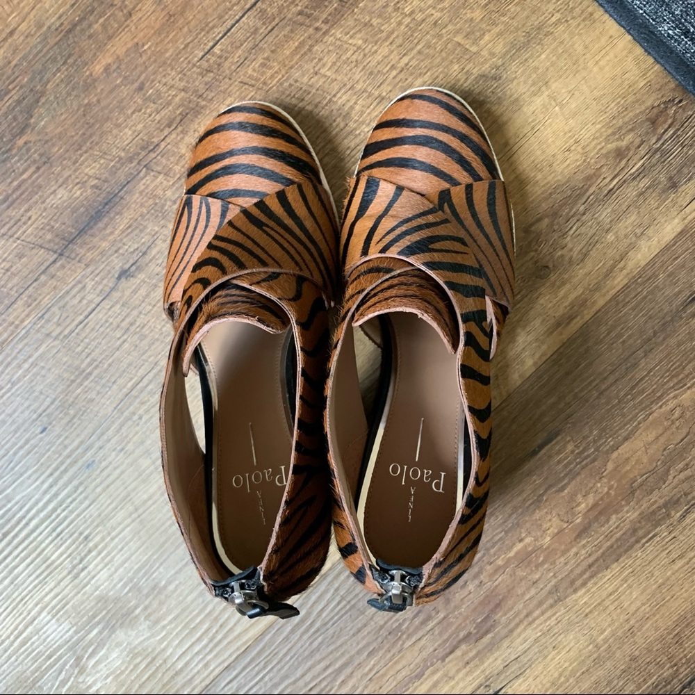 Linea Paolo Faith Genuine Calf Hair Wedge Sneaker - Picture 5 of 7